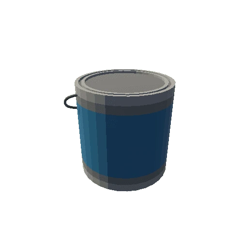 Blue Paint Can